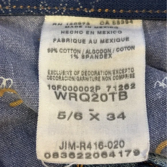 Wrangler Q-Baby Bootcut Jeans No Gap Waistband – Size5/6 X34 - Picture 4 of 9